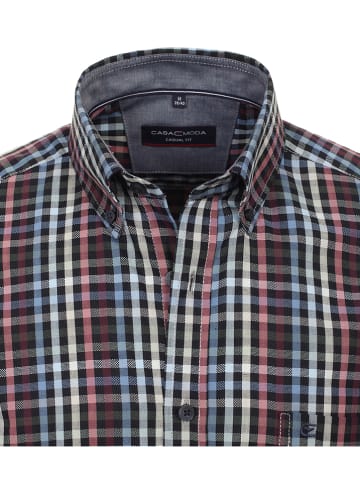 CASAMODA Hemd - Casual fit - in Schwarz/ Rosa