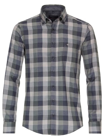 CASAMODA Hemd - Casual fit - in Dunkelblau/ Grün
