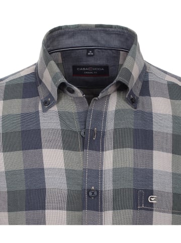 CASAMODA Blouse - casual fit - donkerblauw/groen