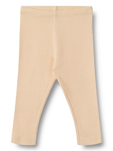 Wheat Legginsy "Maddy" w kolorze beżowym