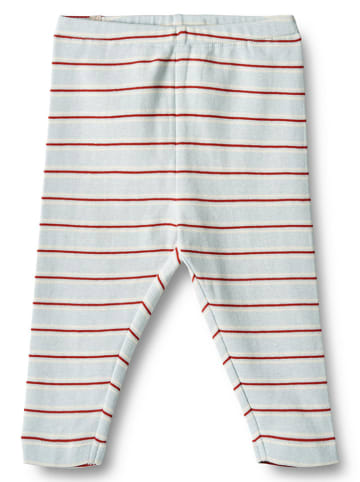 Wheat Legging "Silas" lichtblauw/rood