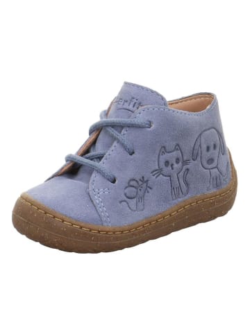 superfit Leder-Schnürschuhe "Saturnus"  in Blau