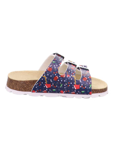 superfit Pantoletten in Blau/ Rot