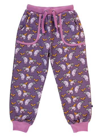 Småfolk Sweatbroek "Draak" paars