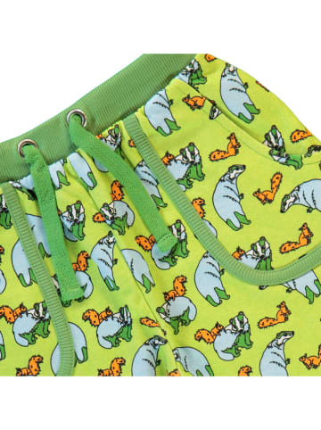 Småfolk Sweatbroek "Draak" lichtgroen