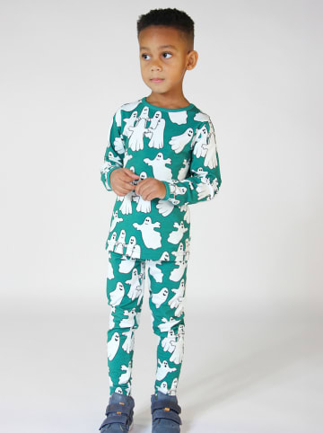 Småfolk Legging "Spook" groen/wit