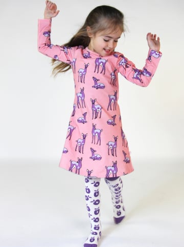 Småfolk Kleid "Rehe" in Rosa/ Lila