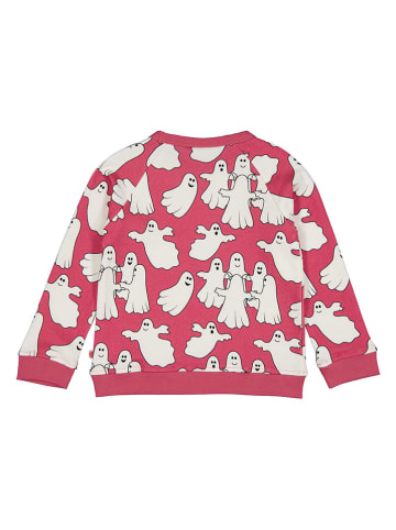 Småfolk Sweatshirt "Gespenster" in Rot/ Weiß