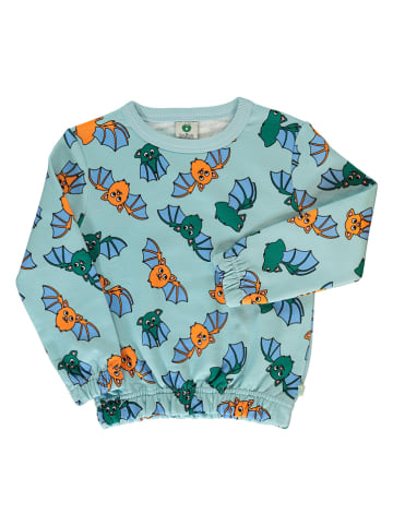 Småfolk Sweatshirt "Vleermuis" lichtblauw/meerkleurig