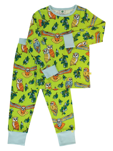 Småfolk Pyjama in Hellgrün/ Bunt