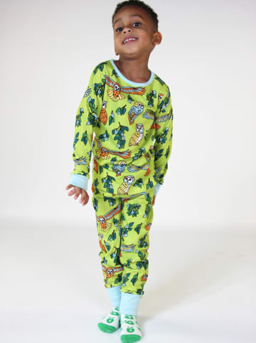Småfolk Pyjama in Hellgrün/ Bunt