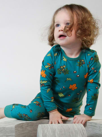 Småfolk Body "Herbst" in Blau/ Bunt