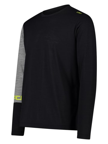 CMP Functionele longsleeve zwart/grijs