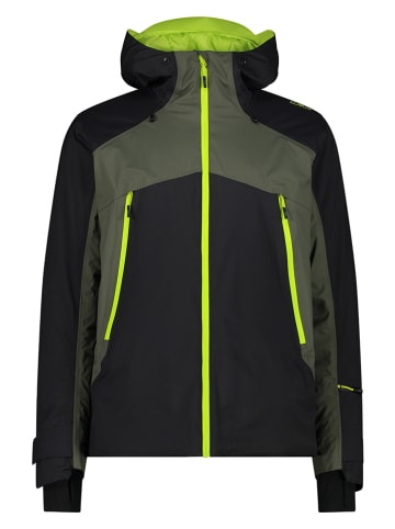 CMP Ski-/ Snowboardjacke in Schwarz/ Khaki