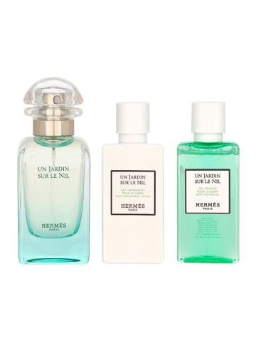 Hermès 3-delige set: "Un Jardin Sur Le Nil"