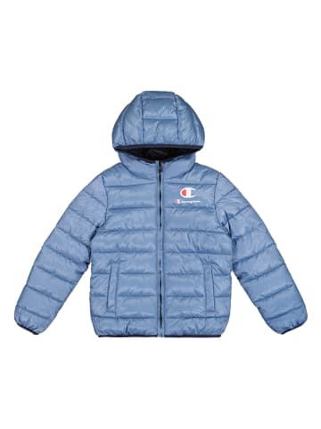 Champion Wende-Steppjacke in Blau/ Dunkelblau