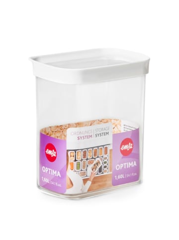 Emsa Vorratsdose "Optima" in Weiß - 1,6 l