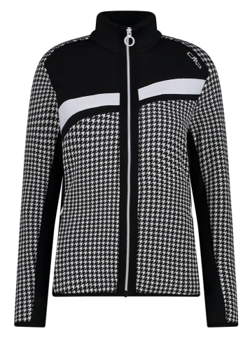 CMP Fleecejacke in Weiß/ Schwarz