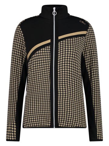 CMP Fleecejacke in Beige/ Schwarz