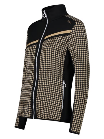 CMP Fleecejacke in Beige/ Schwarz
