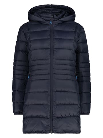CMP Doorgestikte mantel donkerblauw