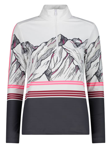 CMP Functioneel shirt wit/antraciet