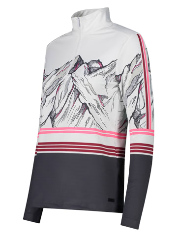 CMP Functioneel shirt wit/antraciet