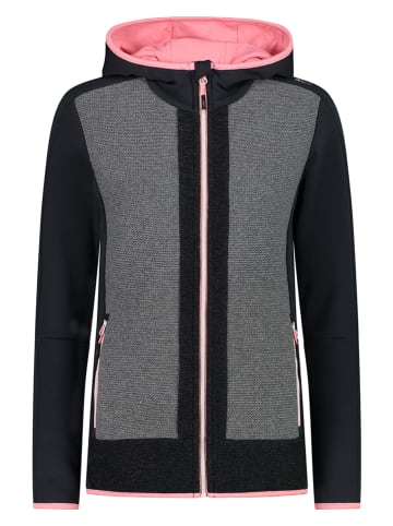 CMP Fleecejacke in Schwarz/ Grau
