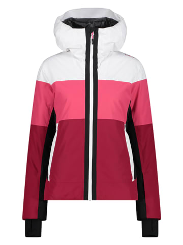 CMP Ski-/ Snowboardjacke in Weiß/ Pink/ Rot