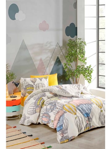 Colourful Cotton Renforcé beddengoedset "Cappadocia" wit/meerkleurig