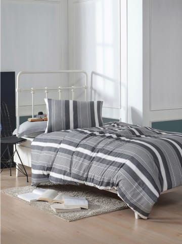 Colourful Cotton Beddengoedset "Dakar" zwart/wit/lichtgrijs