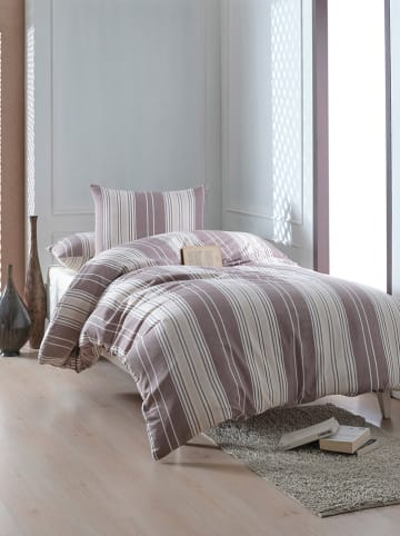 Colourful Cotton Bettwäsche-Set "Lima" in Braun/ Beige