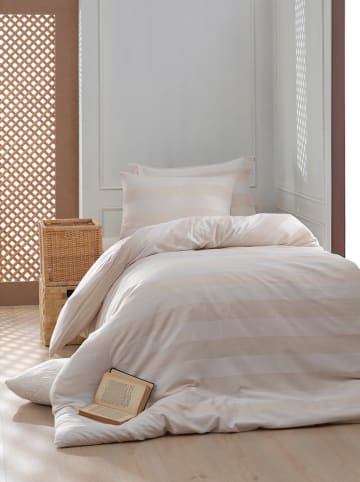 Colourful Cotton Bettwäsche-Set in Beige