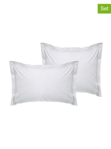 Colourful Cotton 2-delige set: renforcé kussenhoezen wit