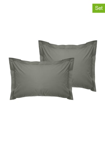 Colourful Cotton 2-delige set: renforcé kussenhoezen grijs
