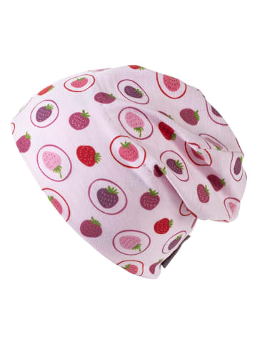 Sterntaler Beanie "Erdbeeren" in Rosa