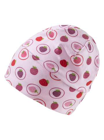 Sterntaler Beanie "Erdbeeren" in Rosa
