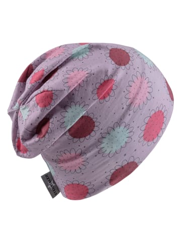 Sterntaler Beanie "Bloemen" paars