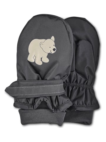 Sterntaler Funktionsfäustlinge "Eisbär" in Anthrazit
