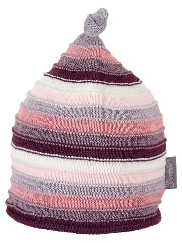 Sterntaler Mütze in Lila/ Rosa/ Creme