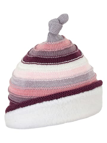 Sterntaler Mütze in Lila/ Rosa/ Creme