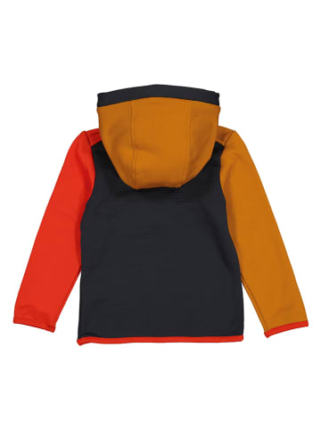 CMP Hoodie in Schwarz/ Rot/ Gelb