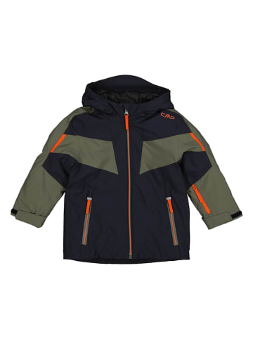 CMP Outdoorjacke in Schwarz/ Oliv