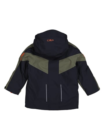 CMP Outdoorjas zwart/olijfgroen