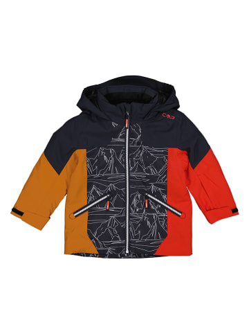 CMP Outdoorjacke in Schwarz/ Rot/ Orange