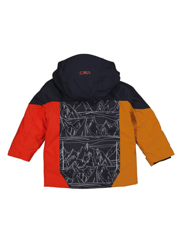 CMP Outdoorjacke in Schwarz/ Rot/ Orange