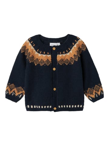 name it Cardigan "Monor" in Schwarz/ Hellbraun
