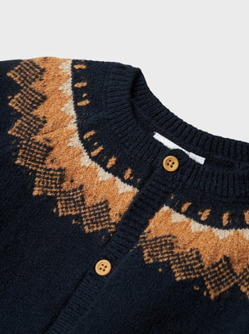 name it Cardigan "Monor" in Schwarz/ Hellbraun