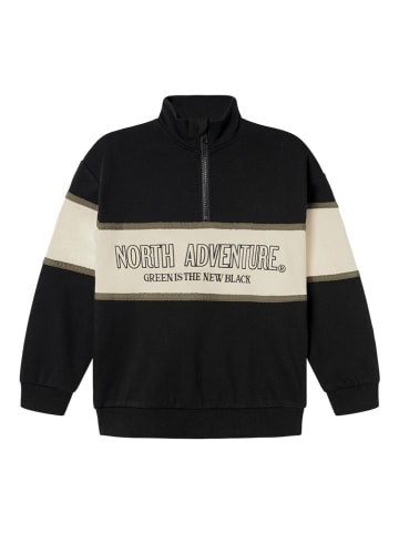 name it Sweatshirt "Borde" zwart/crème