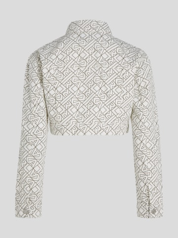 Karl Lagerfeld Spijkerjas wit/bruin